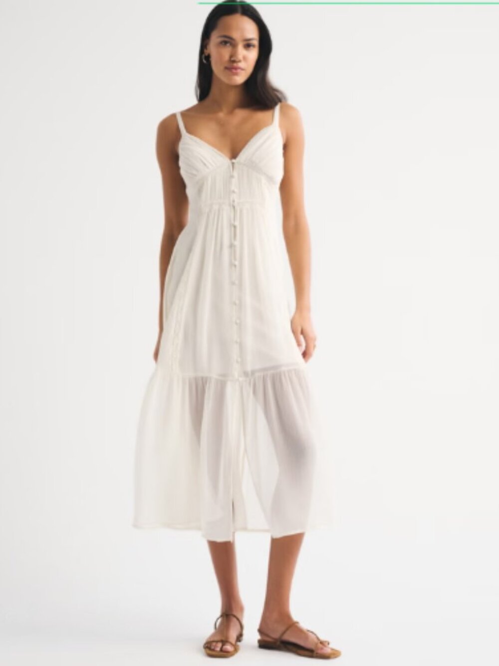 NWT Abercrombie Duster Button Through Midi Dress